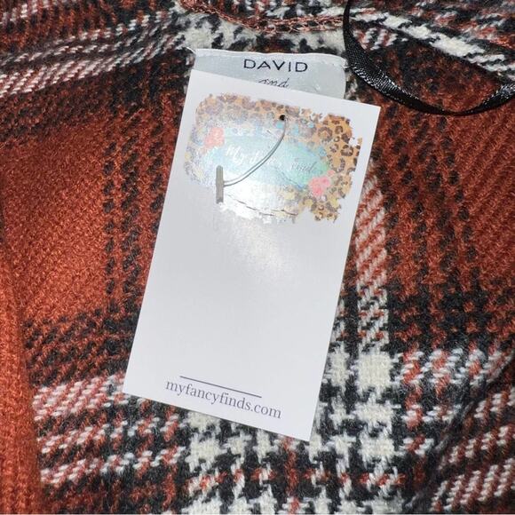 David and young women’s Rust plaid belted ruanna - Picture 8 of 8